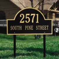 Arch Marker Estate Lawn Two Line