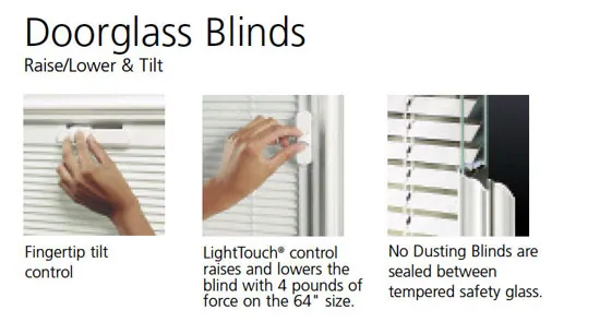 Door Glass Blinds