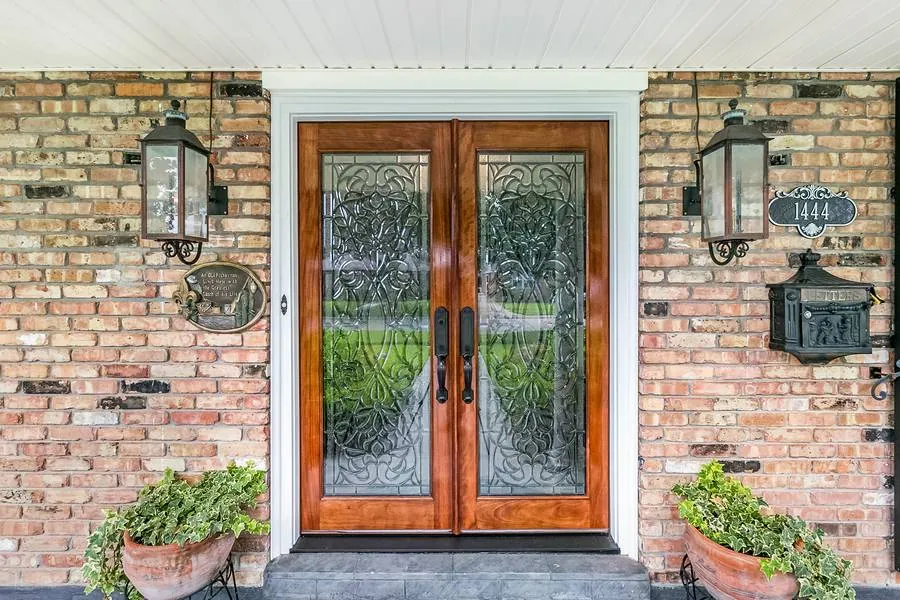 Insulated Beveled Glass Doors