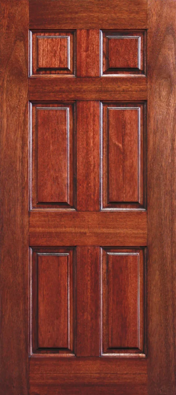 6 panel No Raised Moulding