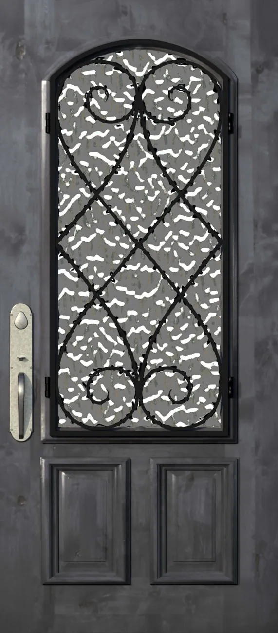 Charleston Knotty Alder Arch Lite 68 – Flemish
