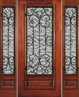 34 Lite Santiago Grille - Flemish Glass UNIT