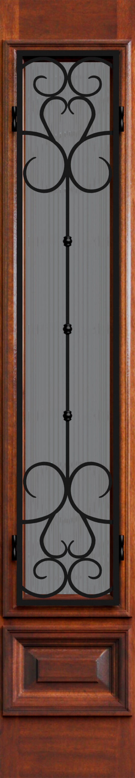 34 Lite Sidelite Cordoba Grille Reeded Glass 1 600x3437 - 34 Lite Sidelite - Cordoba Grille - Reeded Glass