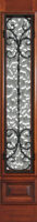 34 Lite Sidelite - Santiago Grille - Flemish Glass
