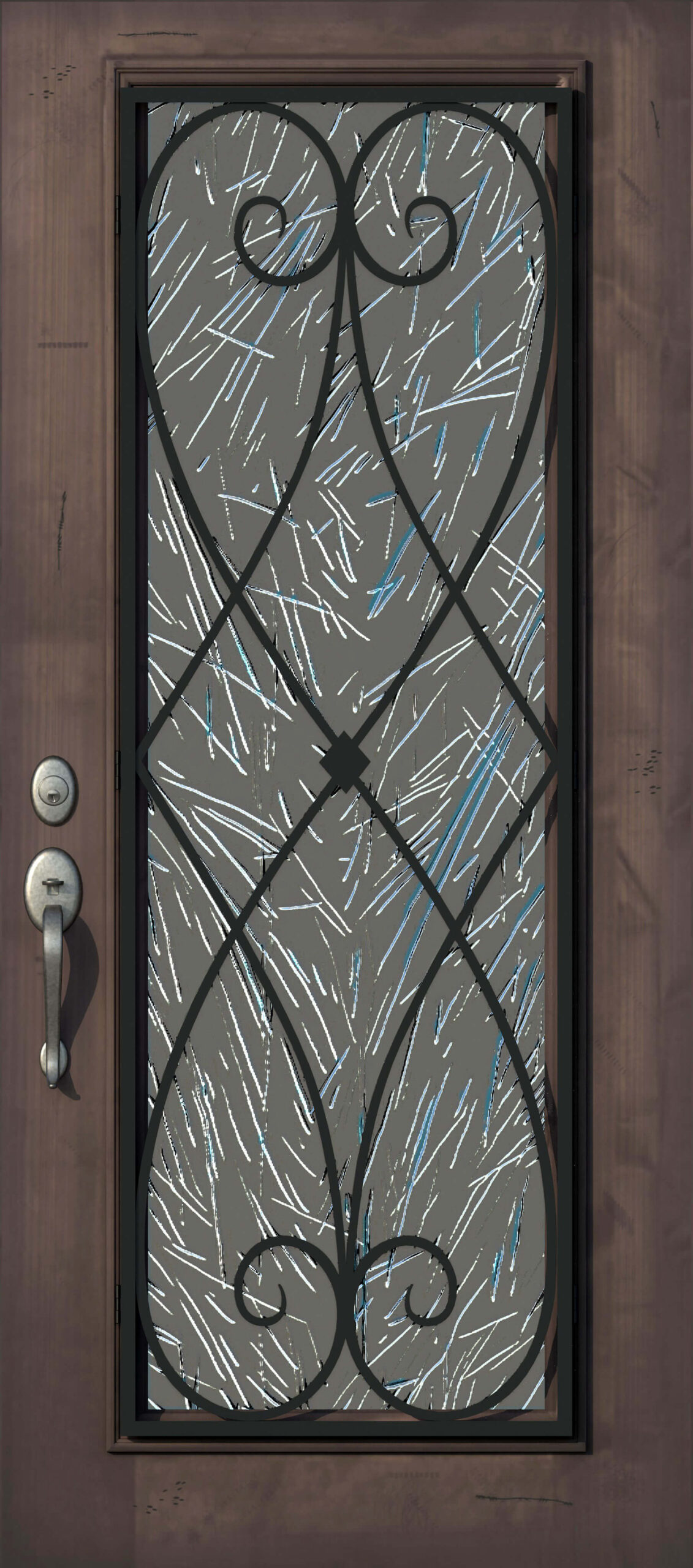 Charleston Knotty Alder Full Lite 68 Antique 600x1359 - Charleston Knotty Alder Full Lite 68-Antique